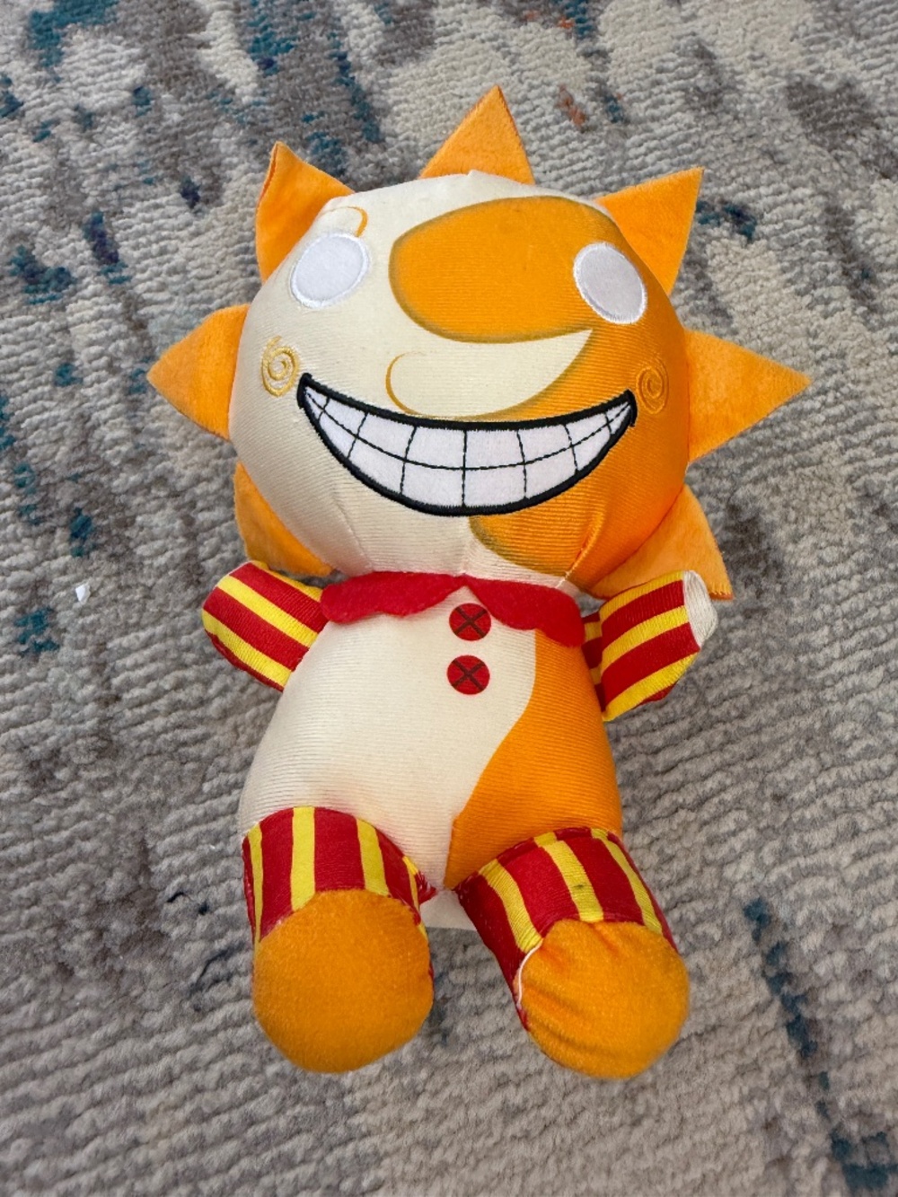 Sundrop stuffed plush toy animal 5 Nights at Freddy FNAF Clown Orange Red